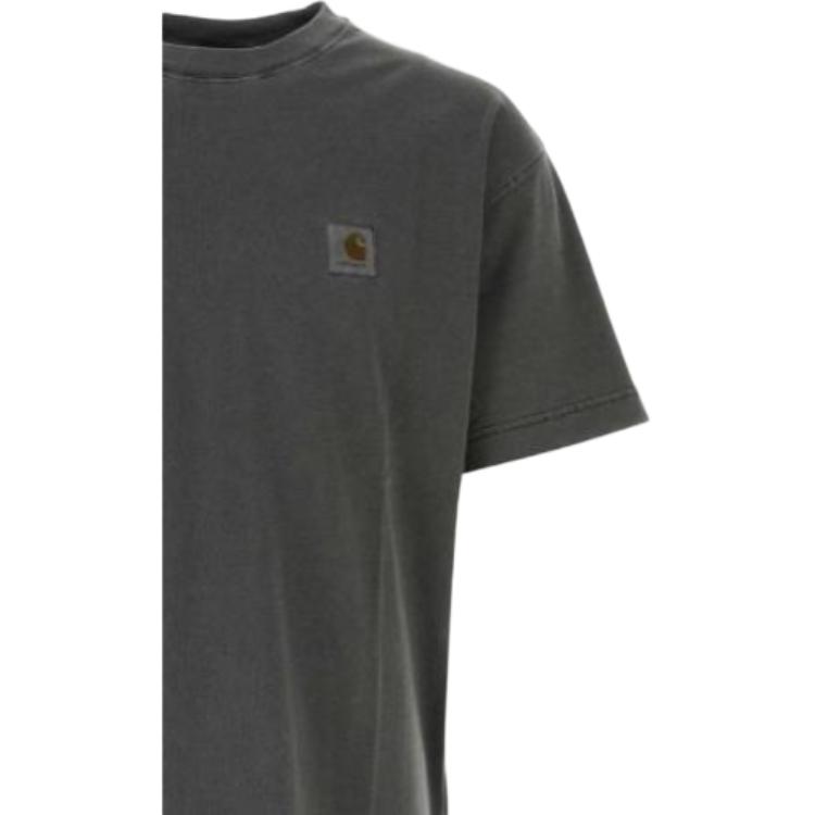 Carhartt WIP Однотонная футболка с круглым вырезом и короткими рукавами Мужские топы I0299498-9GD-XX