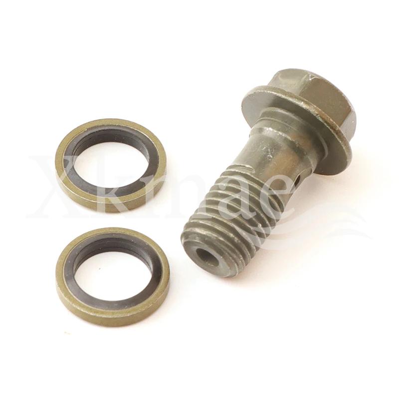 4pcs M8/M10x1.25 Hydraulic Brake Master Cylinder Oil Hose Screw Banjo Bolt Motorcycle Universal Tube Tubing Screws Bolts