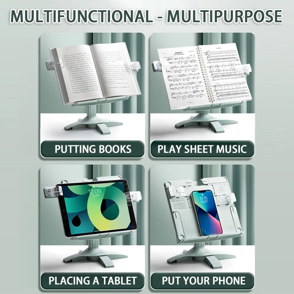 Adjustable Angle Lifting Landing Book Stand Extendable Book Holder Portable Reading Bookshelf  Pad