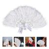 Ручной веер Декоративная Дама Выступление Невеста Дропшиппинг Практичные Настенные Стразы Свадьба
