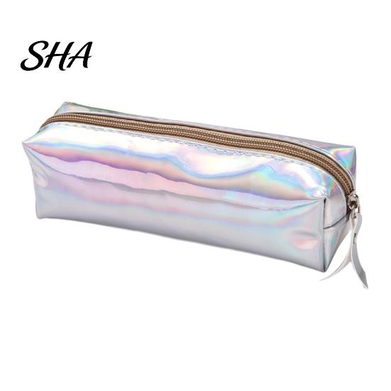 Portable Pen Holder Gradient Color Pencil Case, Cute Cylindrical Pouch for Smooth Zipper Girls, Waterproof Stationery Bag Students School Supplies