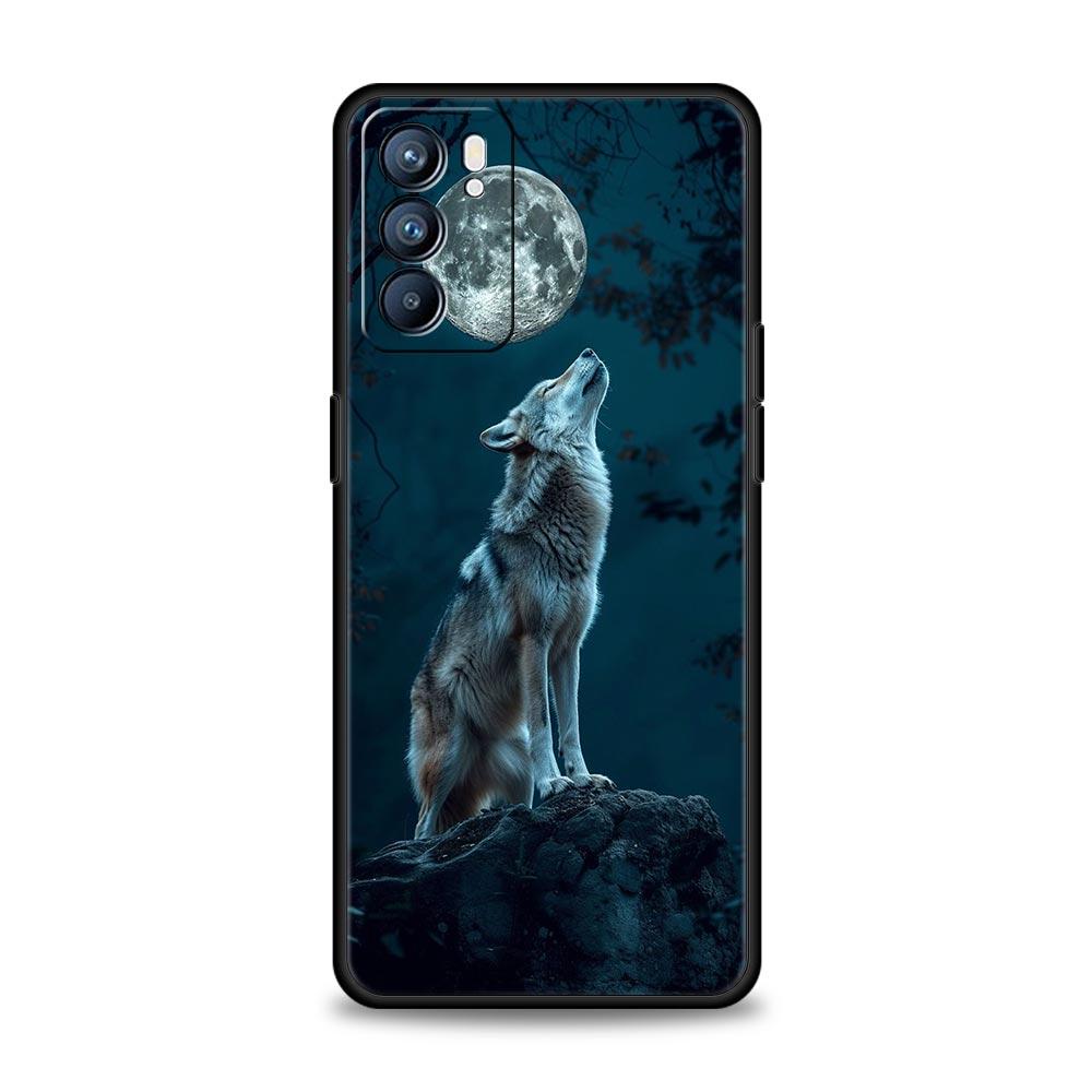 The Wolf Phone Case For Oppo Reno8 Reno7 Reno6 Pro A54 5G Find X6 X5 A53 A52 A9 A15 A95 A17 A16 A76 A74 A57 A31 Cover