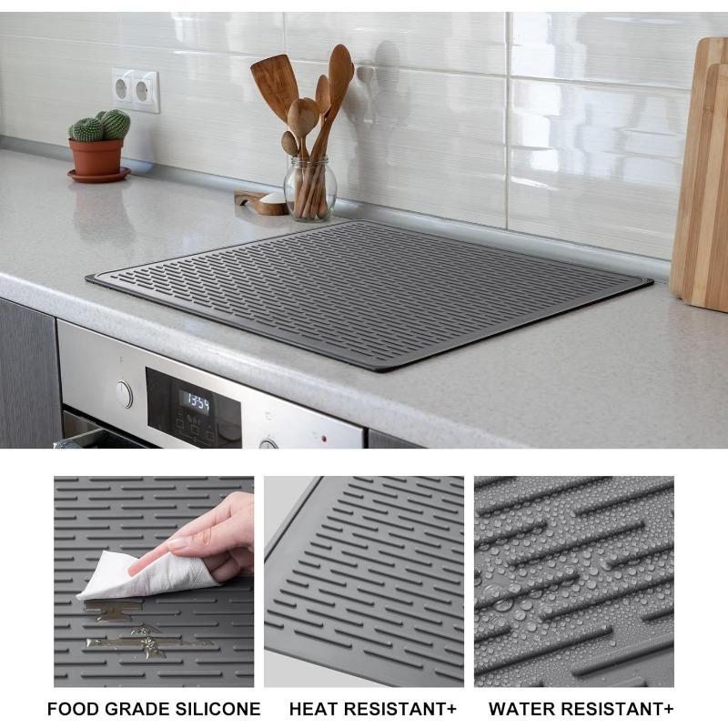 1PC Silicone Stove Top Protective Mat Electric Stove Top Cover, Kitchen Stove Protective Mat Multifunctional Sink Mat