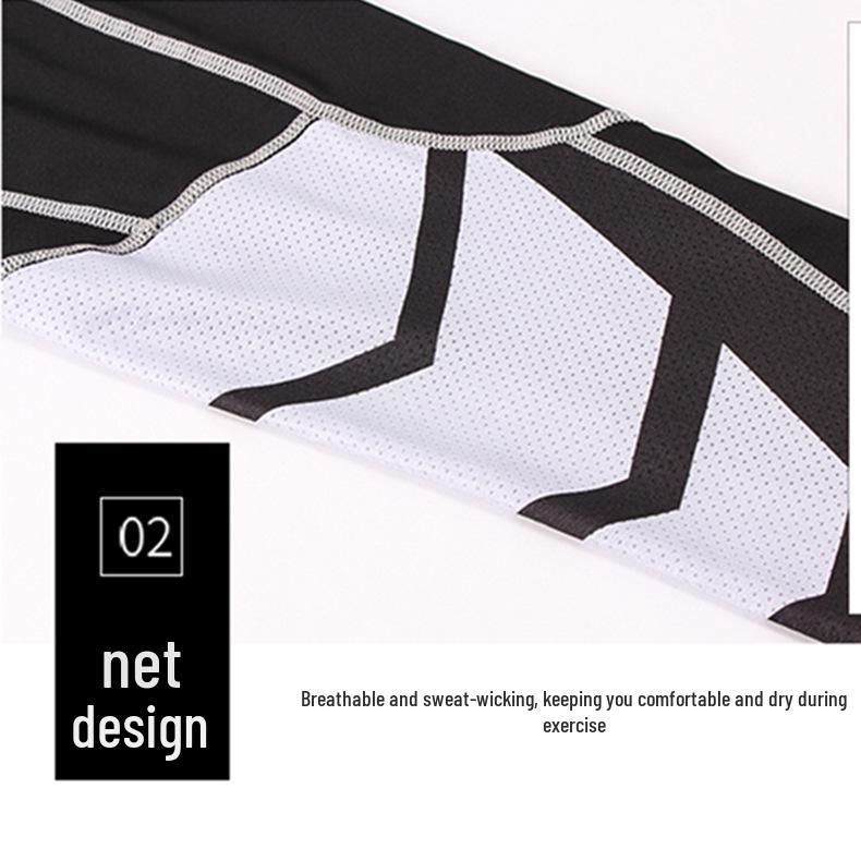 Мужские эластичные спортивные тайтсы с быстрой сушкой для бега, тренировок и фитнеса - длинные и короткие варианты