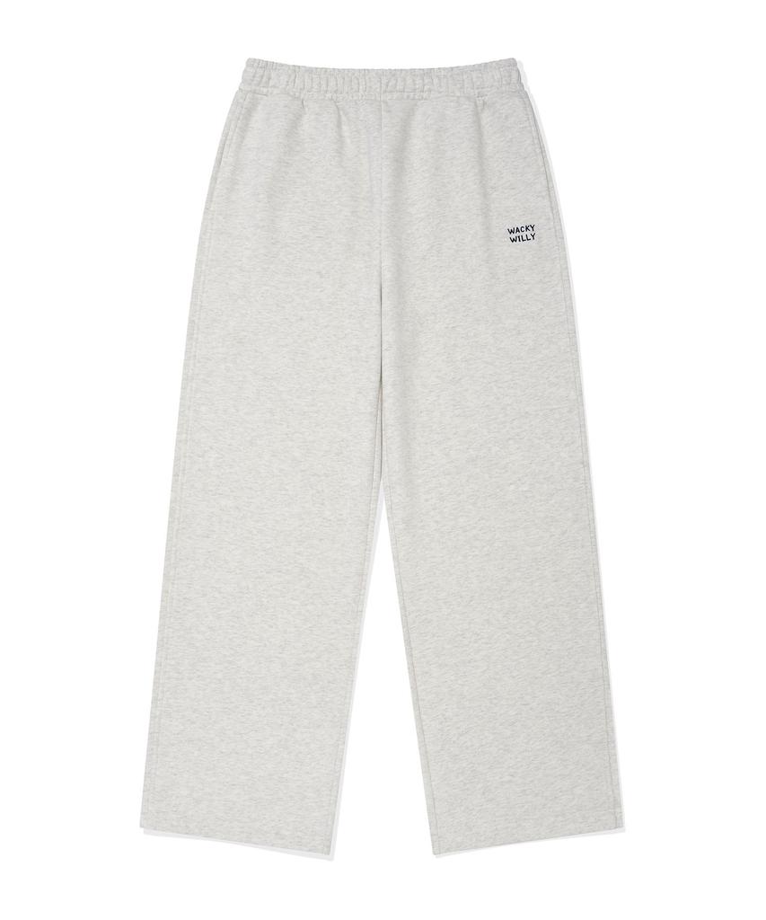 WACKY WILLY Women'S Semi-Wide Sweatpants Oatmeal