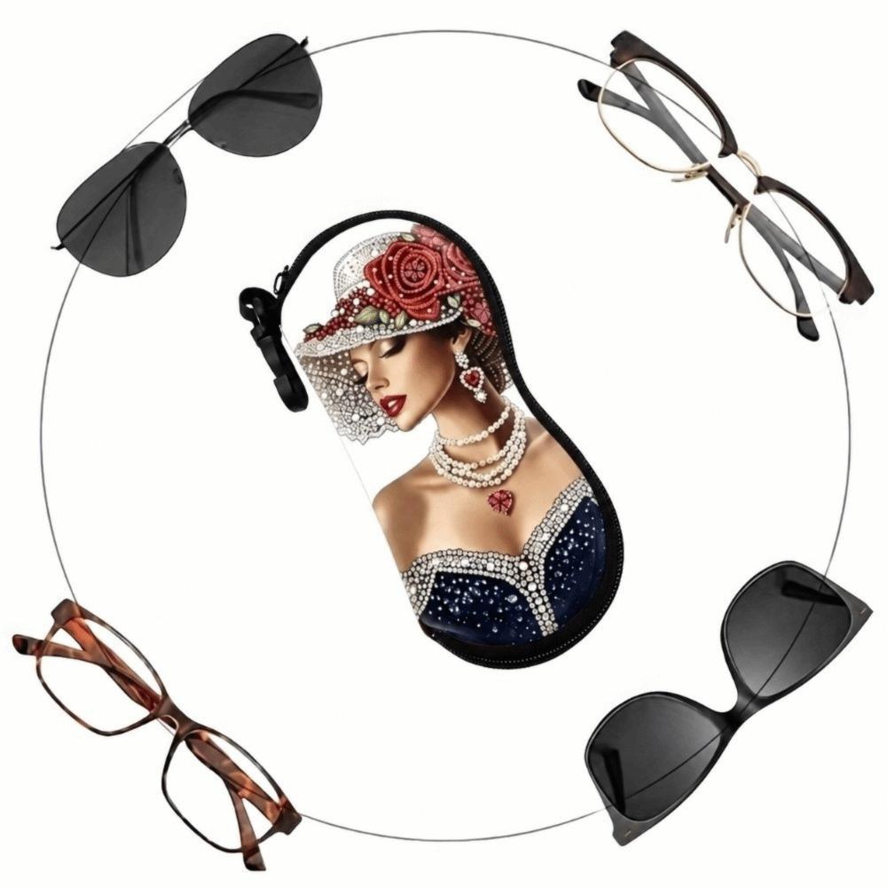 Hanging Sunglasses Case Cartoon Sunglasses Holder Fashion Reading Glass Pouch Eyewear Accessories