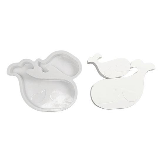 Силиконовая форма для кита, гибкая форма для мыла в виде кита, 3D-форма для литья кита для изготовления свечей из смолы, поделки из цементной штукатурки