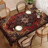 Vintage Persian Waterproof Tablecloth Rectangular Anti Stain Dining Room Decor Cloth For Home