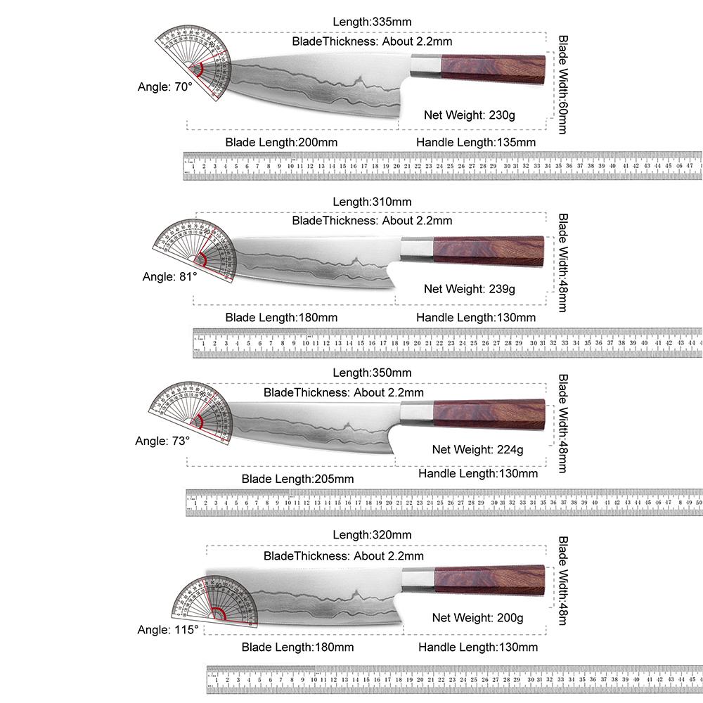 AMBER 8'' Нож шеф-повара 440C Японская нержавеющая сталь Профессиональные ножи шеф-повара Острое лезвие Кухонный инструмент