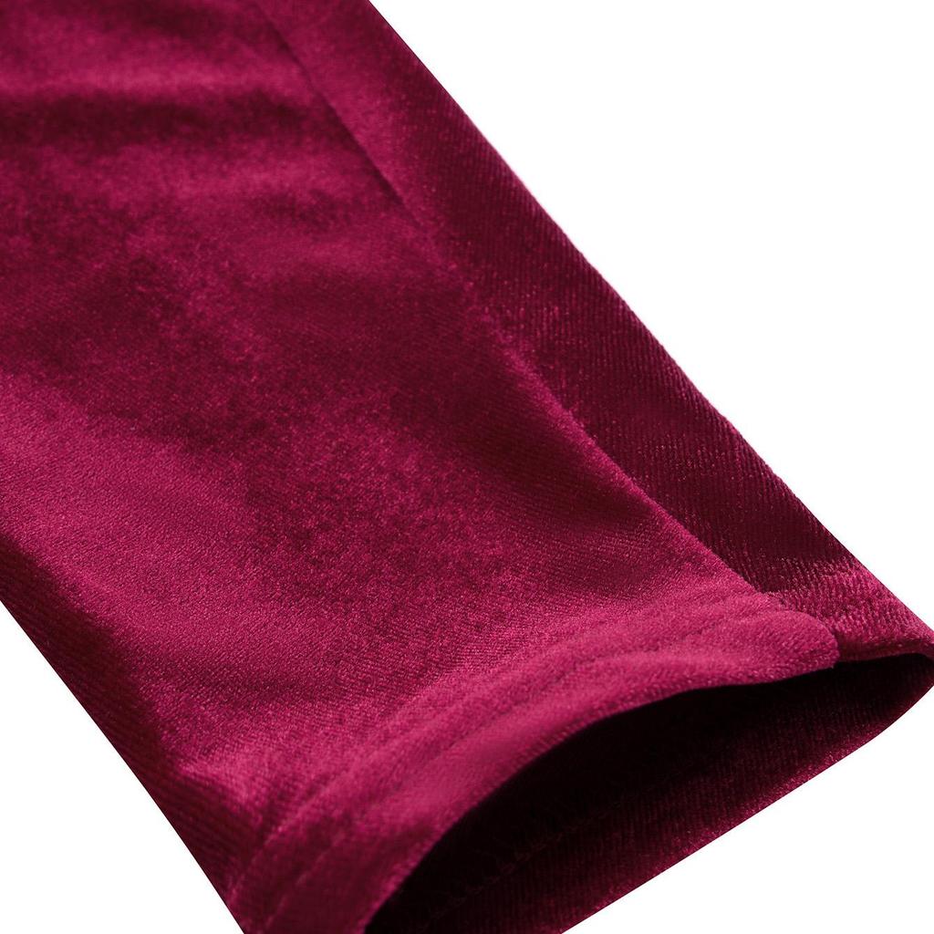 Зимнее повседневное платье с V-образным вырезом и однотонной талией из бархата для женщин