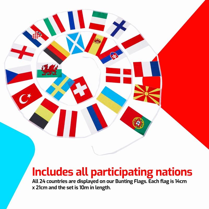 Флажки Евро 2021 Премиум Качества Турнирные Флаги Для Всех 24 Наций В Ярких Цветах