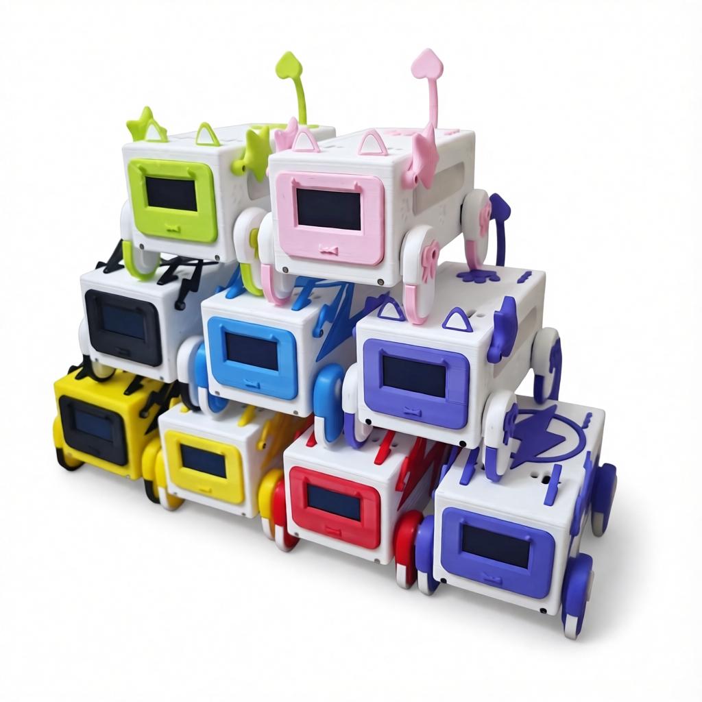 XiaoZhi AI Smart Robotic Dog Voice Control Actions Dynamic Expressions Educational Toy for Children