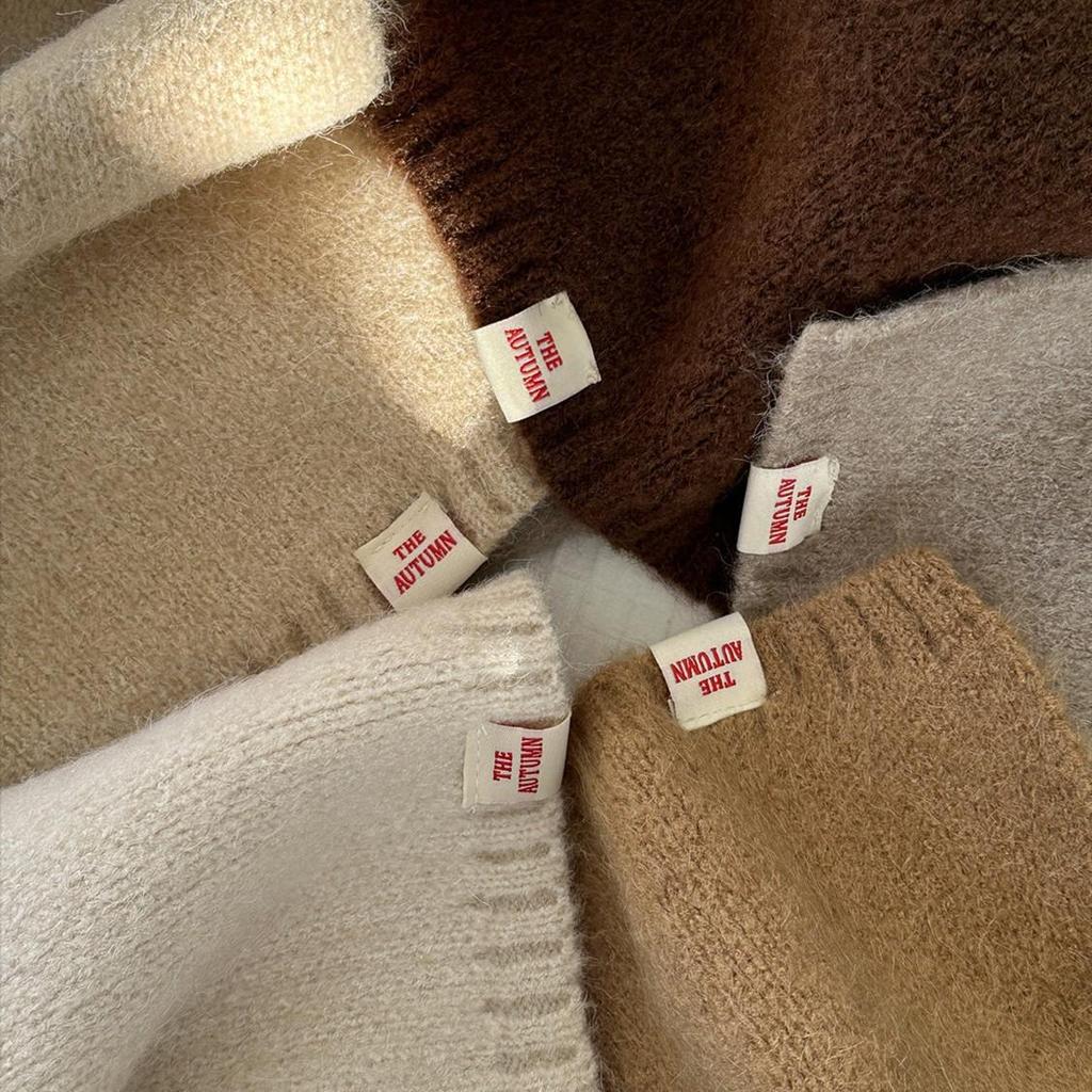 Winter Sunshine Solid Color Knit Scarf - Warm and Versatile for Men and Women, Ideal for Autumn and Winter