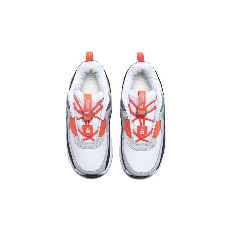 Nike Air Max 90 Toggle Mid top Детская обувь Серо-бело-оранжевая Для младенцев и малышей CV0065-100