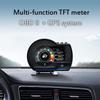 A500 Автомобильный OBD Многофункциональный ЖК-дисплей на лобовое стекло (HUD): Об/мин, Температура воды, Дисплей турбонаддува