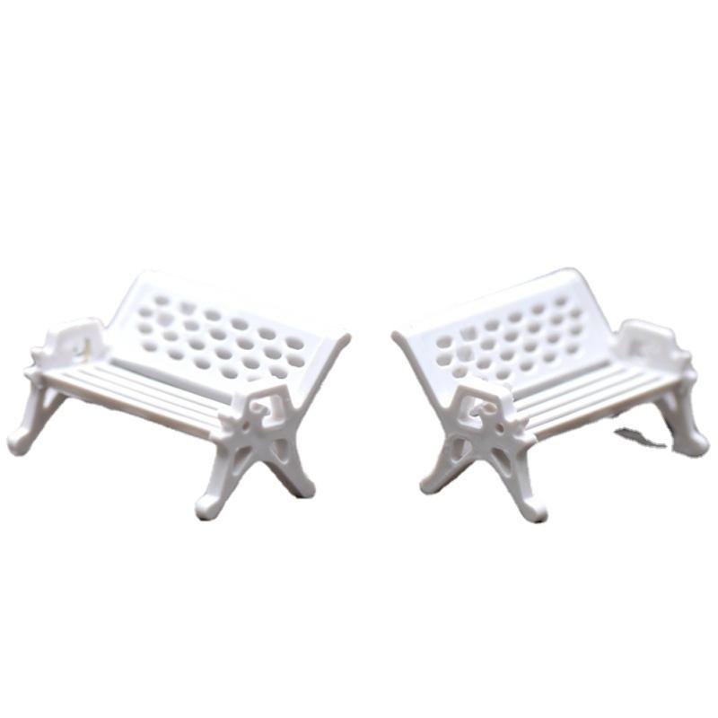 Материал аксессуаров экологии ландшафта сиденья скамейки в парке декоративный для миниатюрной садовой феи