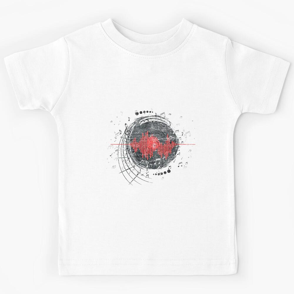 Music Notes Musician Vinyl Records Music Lover 80s Vinyl Performance Kids T-Shirt