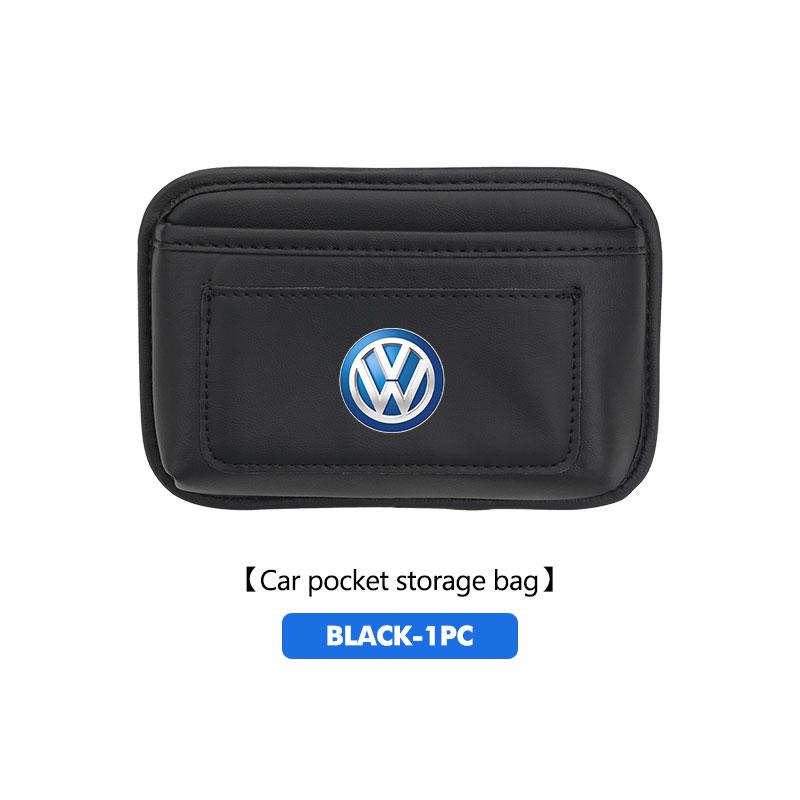 RUN1 For Volkswagen VW Car Storage Pocket Seat Back Side Door Hanging Bag Card Purse Polo Jetta Sagitar Magotan Passat B5 B6 B7 CC