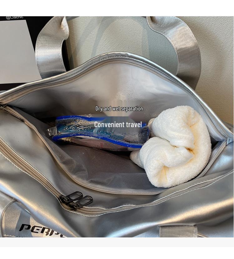 Водонепроницаемая сумка через плечо большой емкости для женщин - Легкая, с разделением на сухое и влажное, идеально подходит для спортзала, спорта и йоги