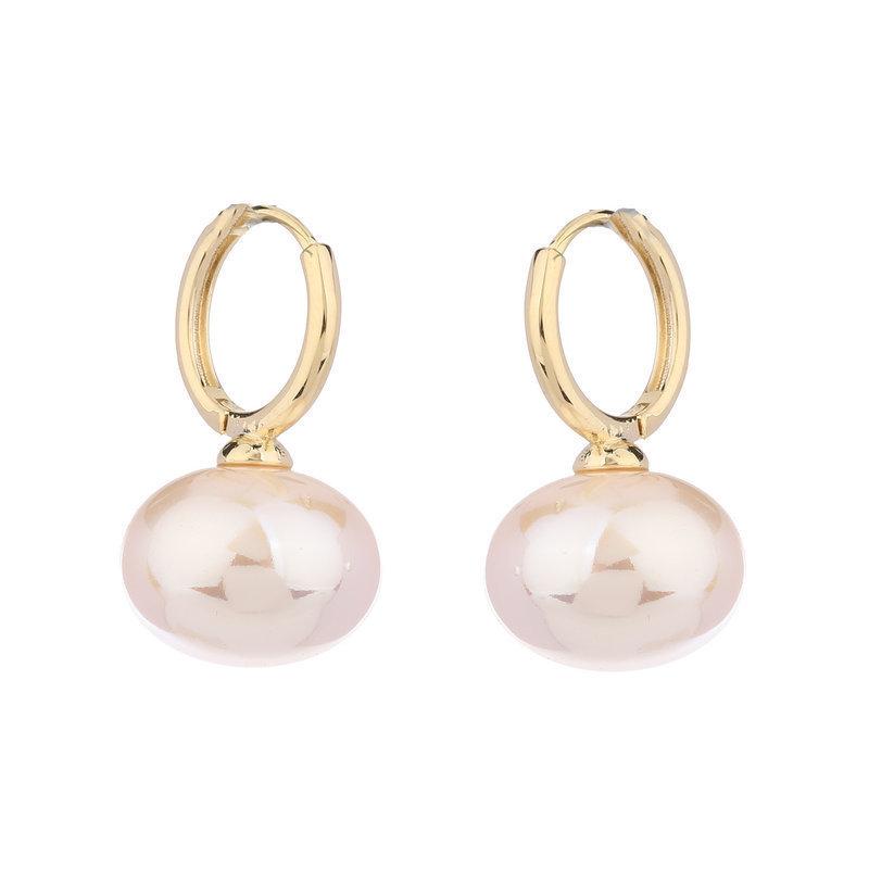 Осенью и зимой популярный цвет Ankola красный темперамент серьги нишевый дизайн простой и универсальный новые жемчужные серьги