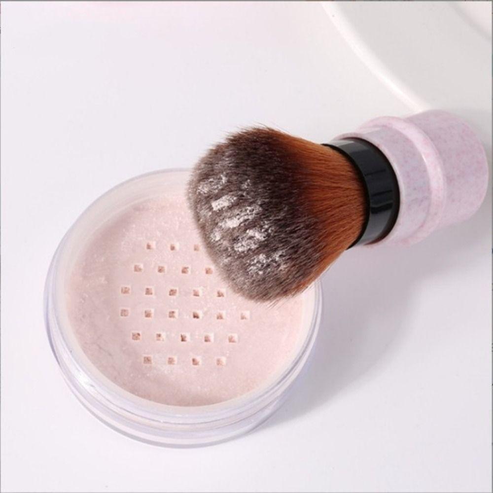 Portable Makeup Brush Retractable Single Blush Brush New Powder Blush Brush Outdoor Travel