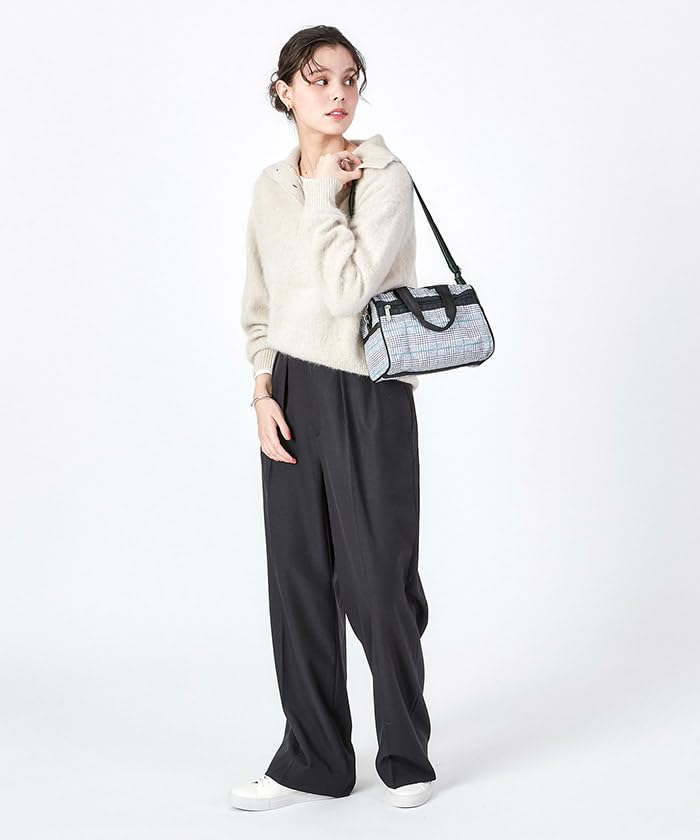 Официальная сумка через плечо EVERYDAY SM Check [LeSportsac] SATCHEL/3868 женская серо-зеленая