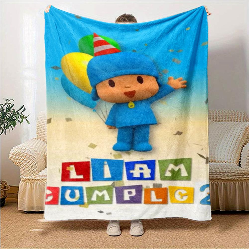 Pocoyo Blanket Ultrasoft Perfect For Couch Chair Bed Allseason Use Playful Design Suitable For Gifting Relatives And Friends