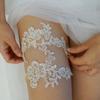 2 шт. Свадебные подвязки Набор свадебных подвязок Кольца на бедро Эластичные Цветочный узор Кружево на ногу