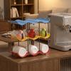 Anti-Fall Cup Storage Rack Large Capacity Water Cup Holder Wavy Multi-layer Finishing Rack  Pantry