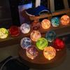 Colorful Crystal 7-Ball Night Light Starry Sky Glowing Glaze Bead Ornaments Perfect Gift for Home Decor