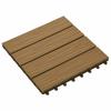 Terrace Tile 3D Design 11 Pcs Teak 30 X 30 Cm WPC