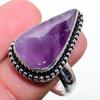 Кольцо из серебра 925 пробы с драгоценным камнем Sage Amethyst, размер 9