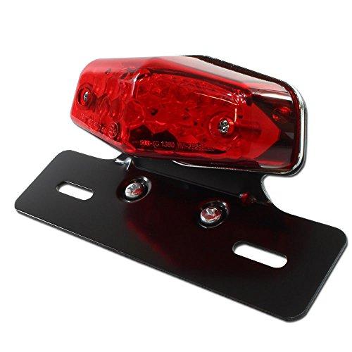 Универсальный светодиодный задний фонарь Lucas, красный рассеиватель, черный кронштейн