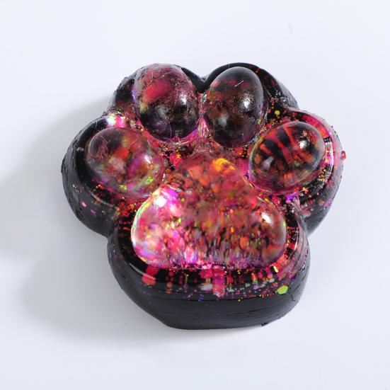 Блестящая черная кошачья лапка игрушка снятие стресса кошачья лапка сжимание щипок сенсорная