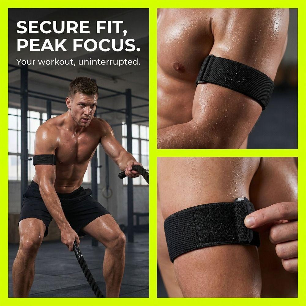 Nylon Elastic Bicep Band Adjustable Sport Arm Strap for Amazfit Helio Strap for Men Women