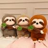 Милая плюшевая игрушка ленивец Симулированная плюшевая кукла ленивец Ощущение безопасности Кукла-спутник для роста