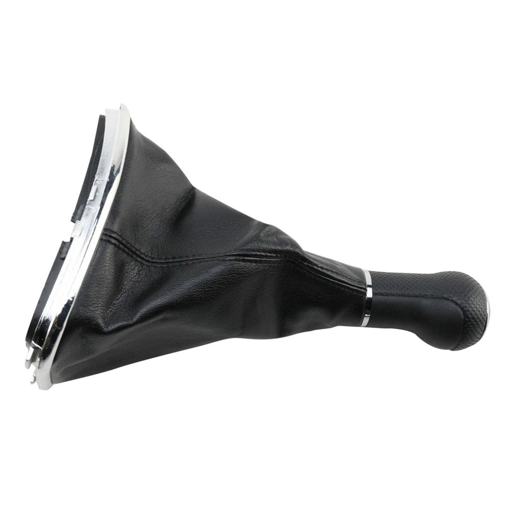 New 5 Speed Gear Shift Knob Gaitor Boot Black PU Leather Replacement for VW Golf Bora Jetta GTi MK4