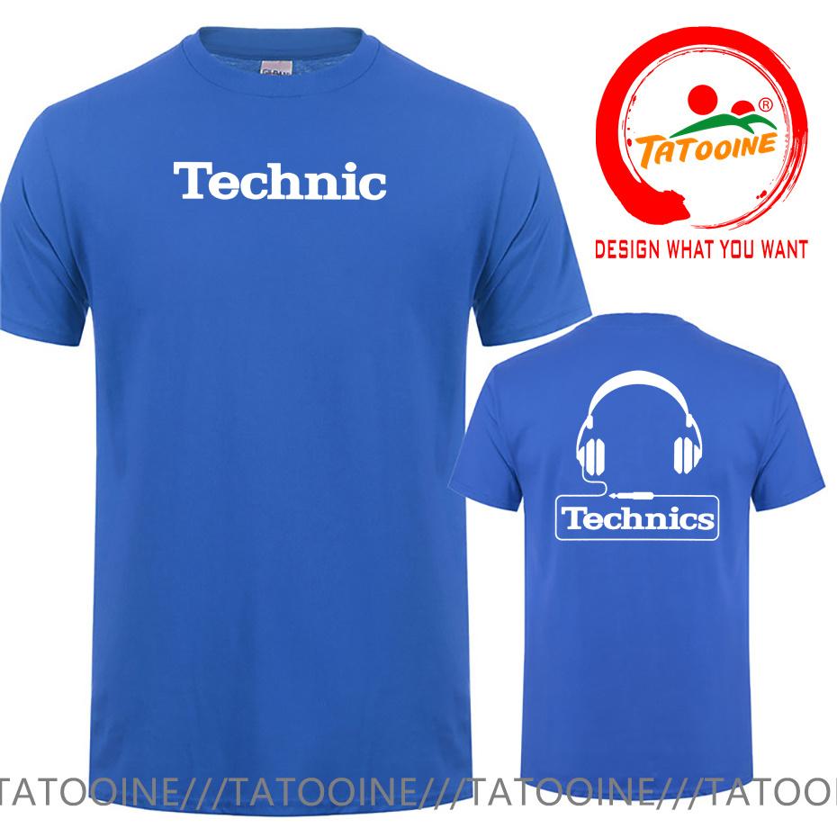 Technics Headphone Print T Shirts Unisex Disco DJ Party House Detroid Harajuku Fashion T Shirt Oversized T-shirt Trendy DJ Tee Tops