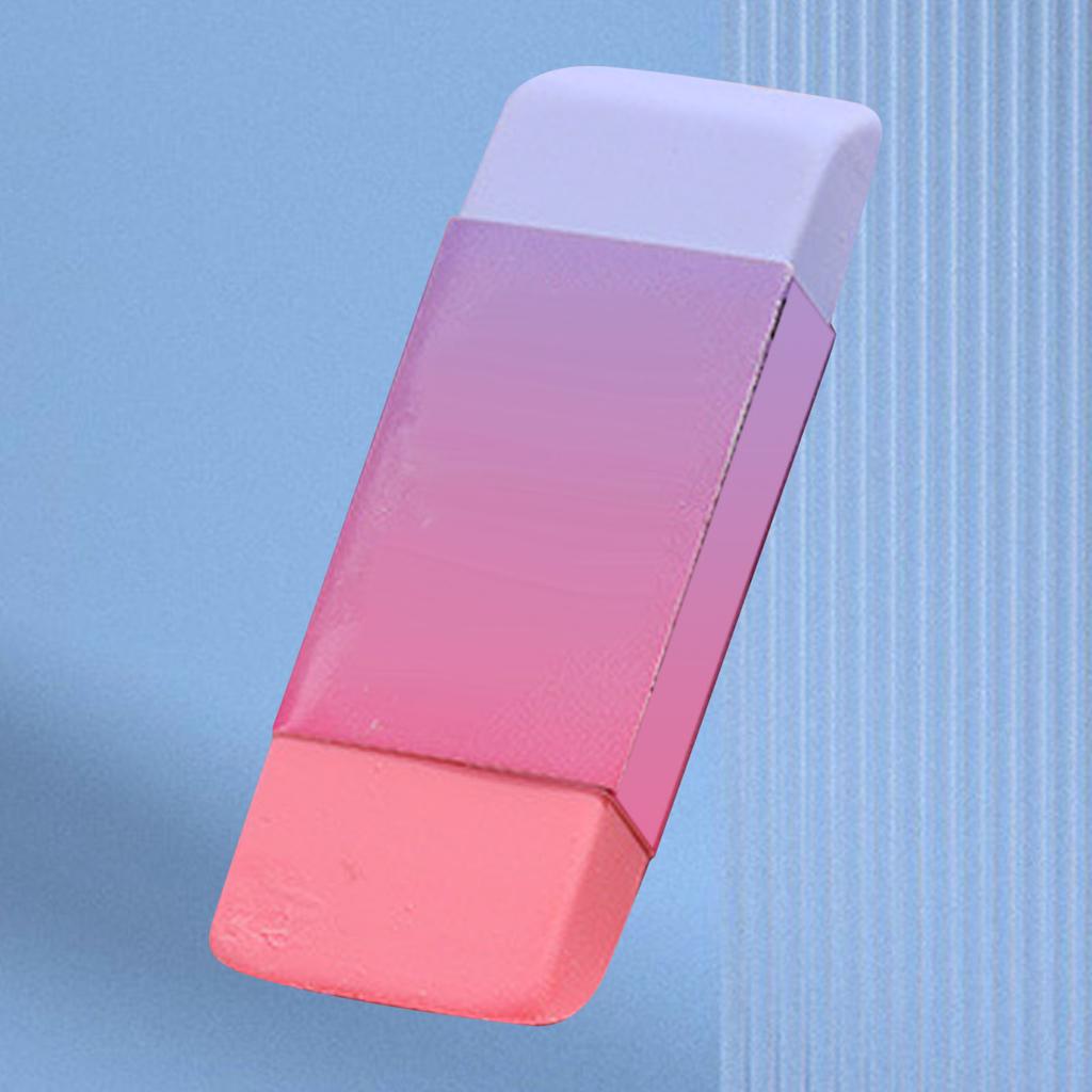 Dual Color Bevel Eraser Students Artists Large Size Block Rubber Eraser for School and Office 80x28mm Dual Color BevelMakeup
