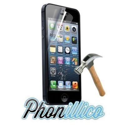 Защитная пленка - Phonillico® - iPhone 5 - Закаленное стекло - Сверхпрочная - Черная