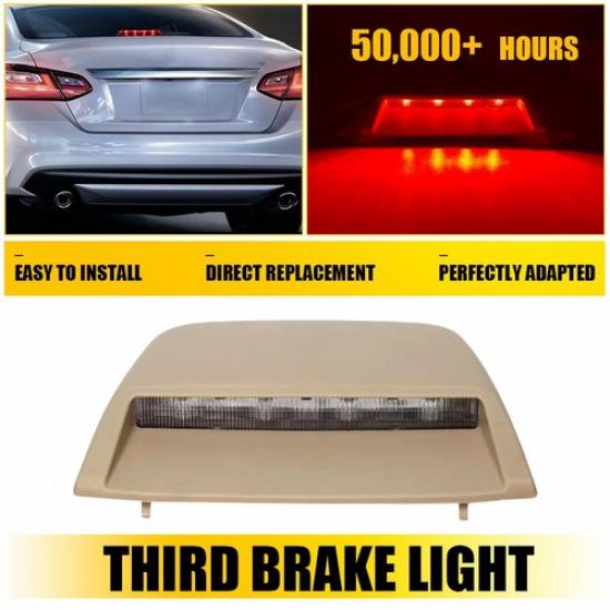 For Nissan Altima Sedan 2013-2018 LED Rear 3Rd Brake Light Reverse Beige Housing