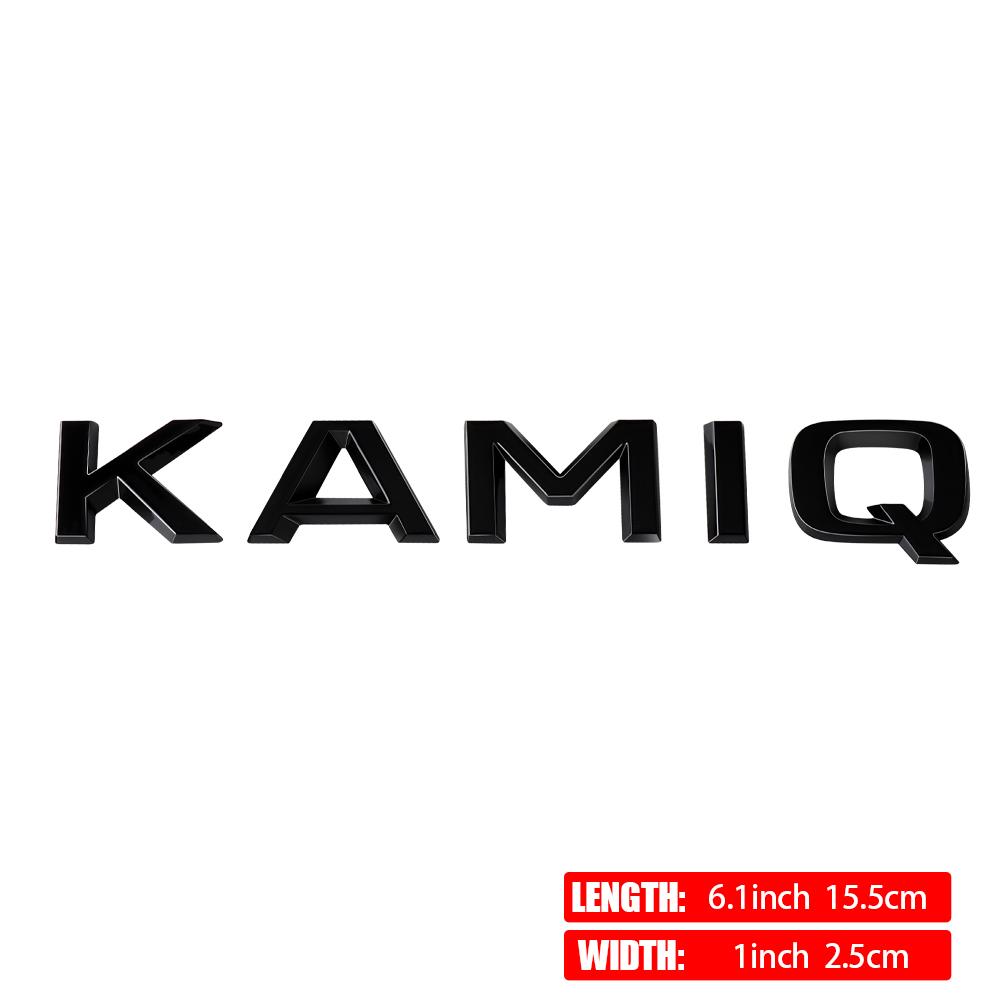 HIAQ2 ABS Car Emblem Letter Trunk Tail Sticker Decal Decor Accessories For Skoda Fabia Kamiq Karoq Kodiaq Octavia Rapid Superb YETI