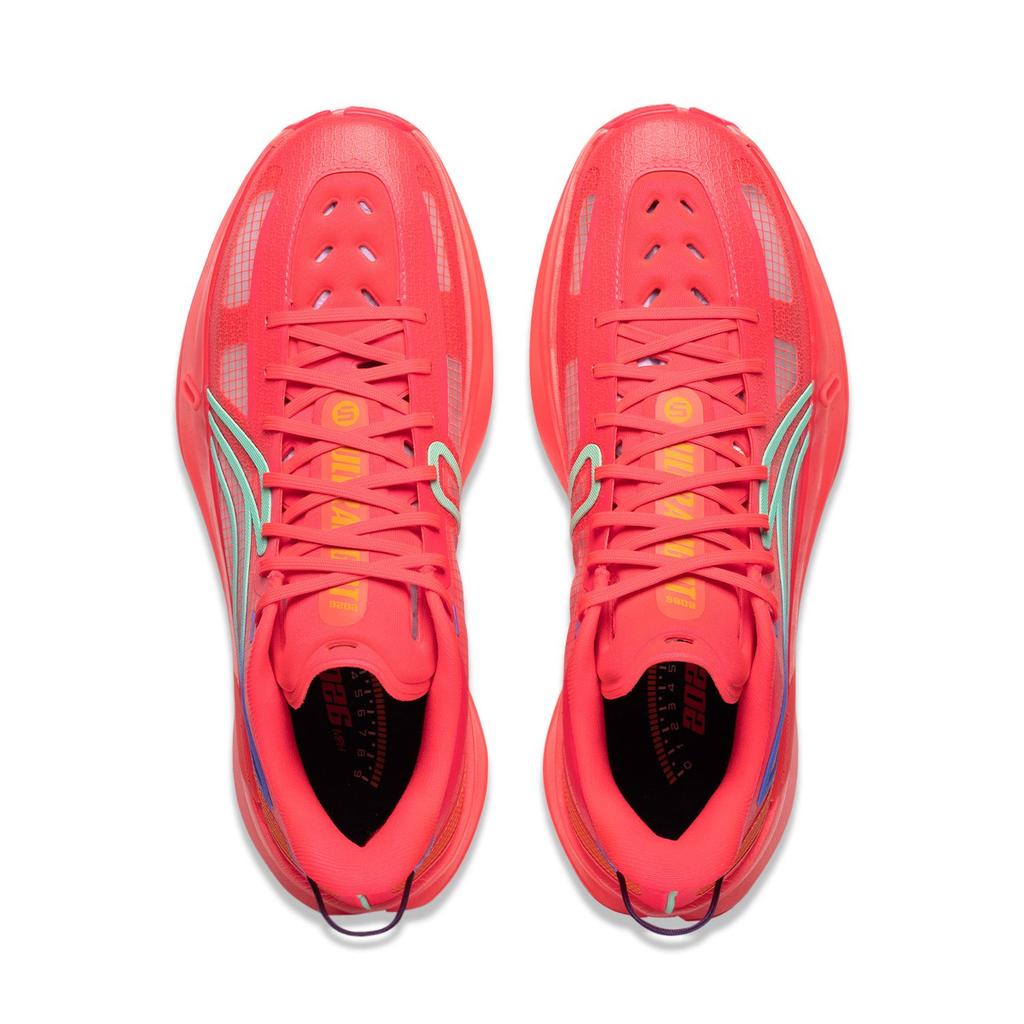Низкие баскетбольные кроссовки Li Ning Мужские Флуоресцентный Кристальный Красный ABAW005-4