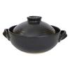 Maebata Series 6 Earthenware Pot 52424 Heat-Resistant No. (Black Glaze)