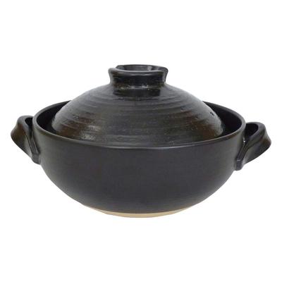 Глиняный горшок Maebata Серия 6 52424 Не жаростойкий. (Черная глазурь)