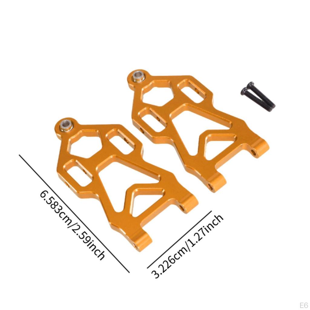 Front Lower Arms 1/16 RC Car Parts Left Right Easy To Install Strong Sturdy Aluminum Alloy for