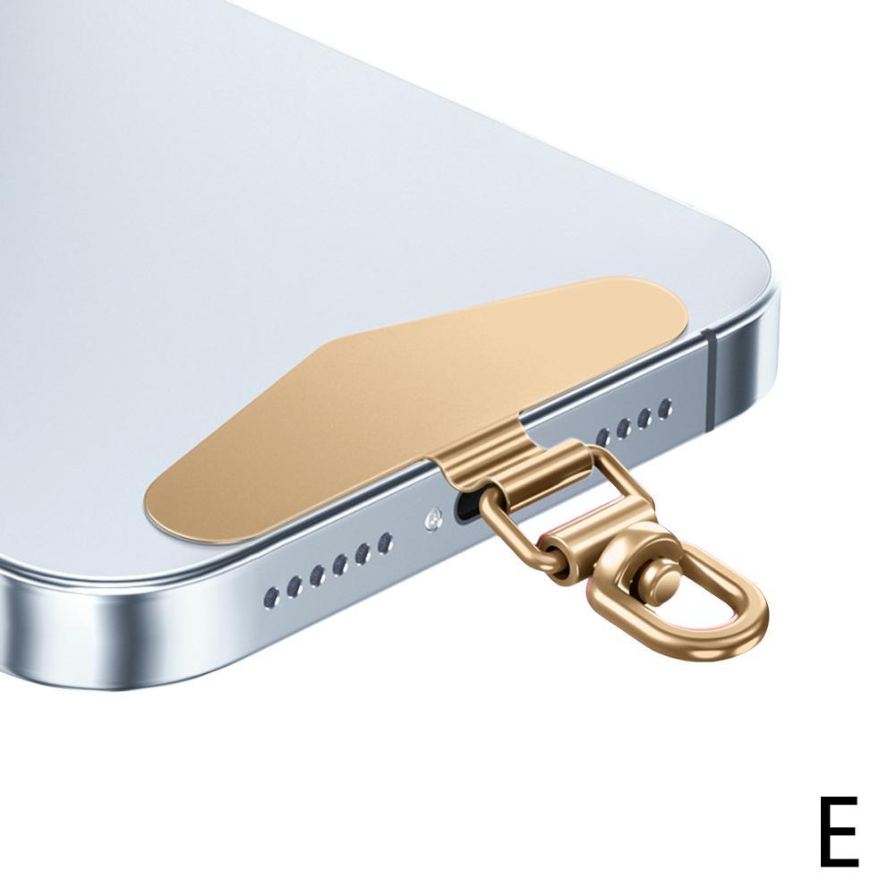 1 шт. Модернизированный поворотный на 360 градусов держатель для телефона из нержавеющей стали металлическая накладка прокладка для шнурка для мобильного телефона предохранительный соединительный элемент новый