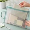 Nylon Mesh Zip Bag A4 Cosmetic Makeup Bag New Document Storage Bag  Document Organization