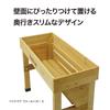 Takasho Овощной ящик для посадки Домашний овощной ящик Настенный компактный Охристый деревянный цветочный горшок Цветок Дом Сад Натуральное дерево Полипропилен VGT-WH04F