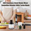 Electric Handheld Blender with Stainless Steel Blade Speed Adjustable EU Plug 220V Hand Blender Electric Meat Grinder Kit
